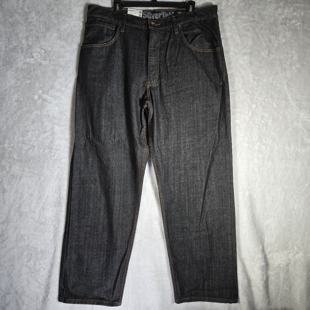 Levis Silvertab Jeans Vintage Y2K 36x32 Baggy Wide Leg Black Hip Hop Skater NWT